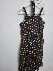 Fun Polka Dot Sundress with neck scarf