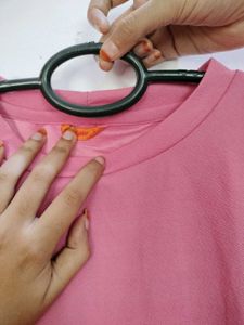 Pink Puff Sleeve Top