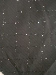 Elegant Black Sequin Scarf