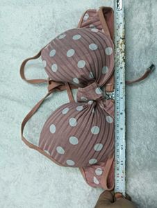 Polka Dot Bikini T💛op with Bow Detail