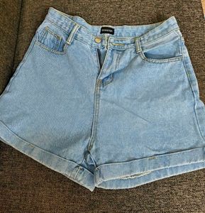 Light Wash Denim Shorts