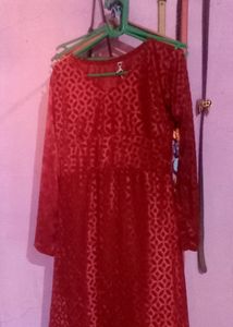 Red Velvet Gown