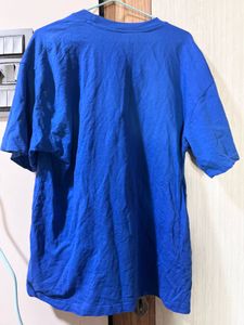 Oversized Blue Graphic T-Shirt