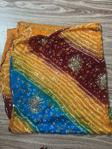 Botique original silk Bandage Orange Patiala Pants