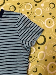 Striped Cropped T-Shirt