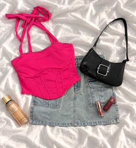 Hot Pink Corset Top