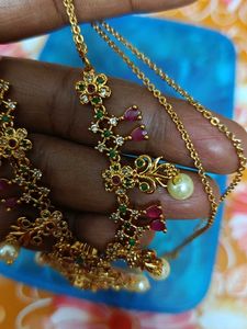 Panchaloham Gold Necklace with Lakshmi Pendant
