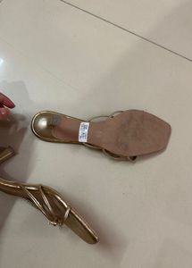 Inc.5 Gold Embellished Flat Sandals