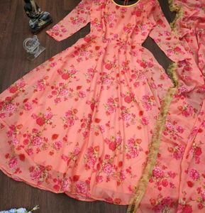 Floral Anarkali Kurta Set