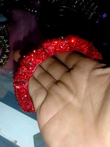 Sparkling Red Statement Bangle
