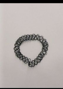 2 Boho Chic Black Sequin Choker Necklace