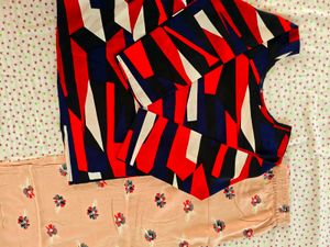 Stylish Abstract Print Co-ord Set