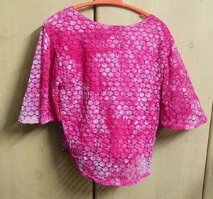 Pink Lace Top