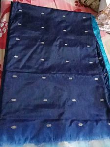Blue &amp; Turquoise Banarasi Saree