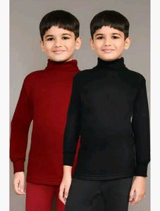 Cottswool High Neck Kids Thermal Tee - Set