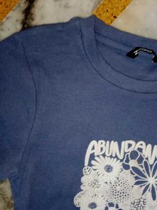 Blue Graphic Print T-Shirt