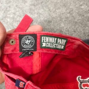 Red Boston Baseball Cap