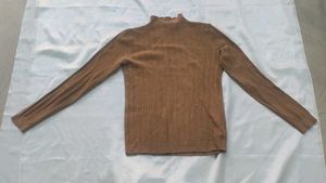Ribbed Mock Neck Sweater