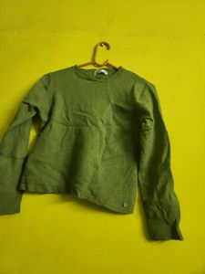 Mint Green Sweatshirt With Wide Leg Ginger