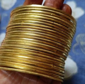 golden metal bangles