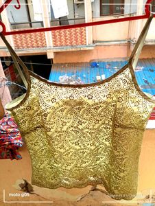 Pastel green Top Full Embroided