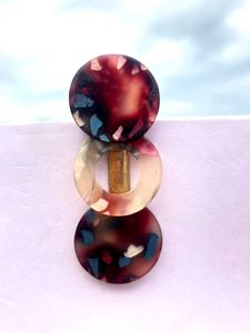 Elegant Feather &amp; Tortoise Hair Clip Set
