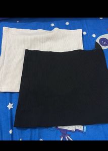 women tube inner combo black and white