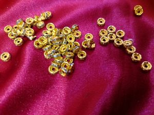 Rhinestone Spacer Red And White