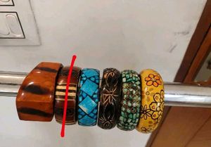 ✨ wooden bangles Y2K Fairycore Statement