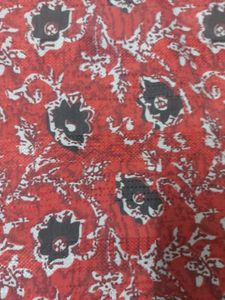 Red Floral Print Tunic Top