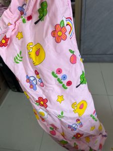 Cute Pink Cartoon Print Baby Pouch Bag / Sleeping