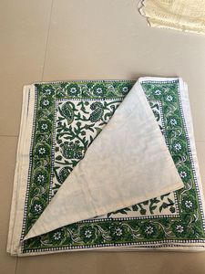 Boho Green Elephant Print Cushion Cover