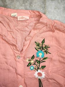 Pink Kurta with palazzo pants