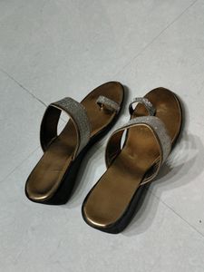 Party Wear Slippers With 2 Inches Heel Only