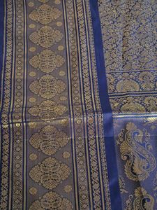 New Royal Blue Banarsi Silk Saree