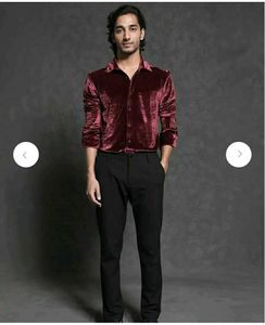 Rare Rabbit Slim Fit Valvet Shirt