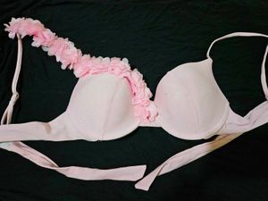 Pretty Pink Floral Bra