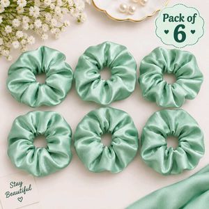 Pack of 6 Satin Scrunchies