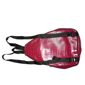 Rose Crocodile Embossed Backpack #002