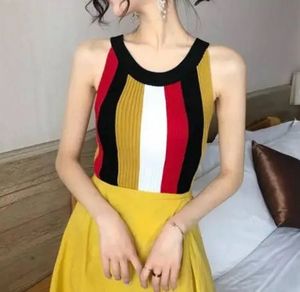 XS to L Striped Knit Tank Top