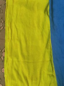 Colorful Dupatta Set - Yellow, Blue, Green