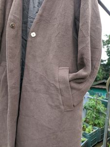 Nude Brown Straight Fit Overvoat