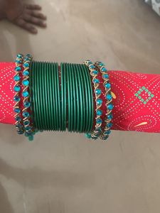Brand New Fixed Price Green. Bangle Set