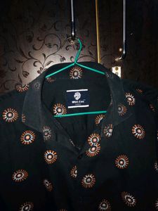 Printed Black Shirt