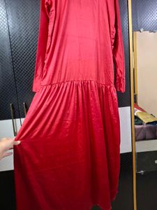 Red Satin Maxi Dress ❣️❤️