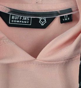 Peach Hoodie T-Shirt for Boys