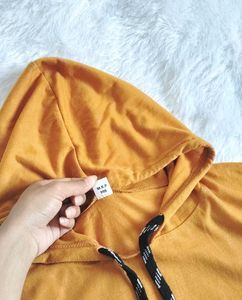 🎀Color Block Hoodie - Mustard, Black, &amp; White❣️