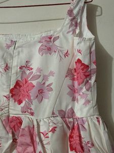 Chic Floral Print A-Line Dress