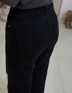 H&amp;M Black Wide Leg Jeans
