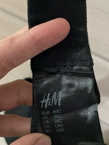 H&amp;M Black Lace Bra